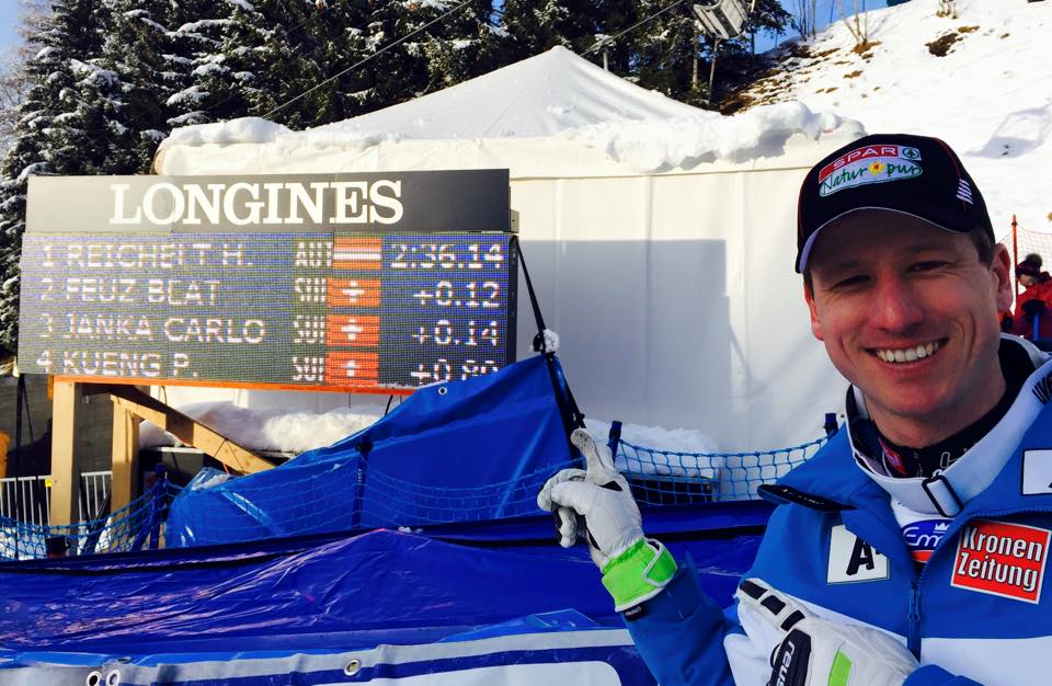 Wengenský zjazd opanoval Hannes Reichelt