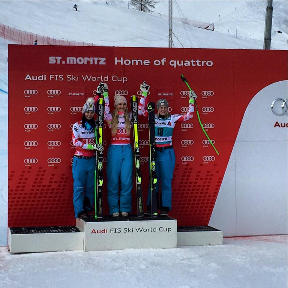 Lindsey Vonnová zvýrazňuje svoj rekord vďaka víťazstvu v super-G v St- Moritzi