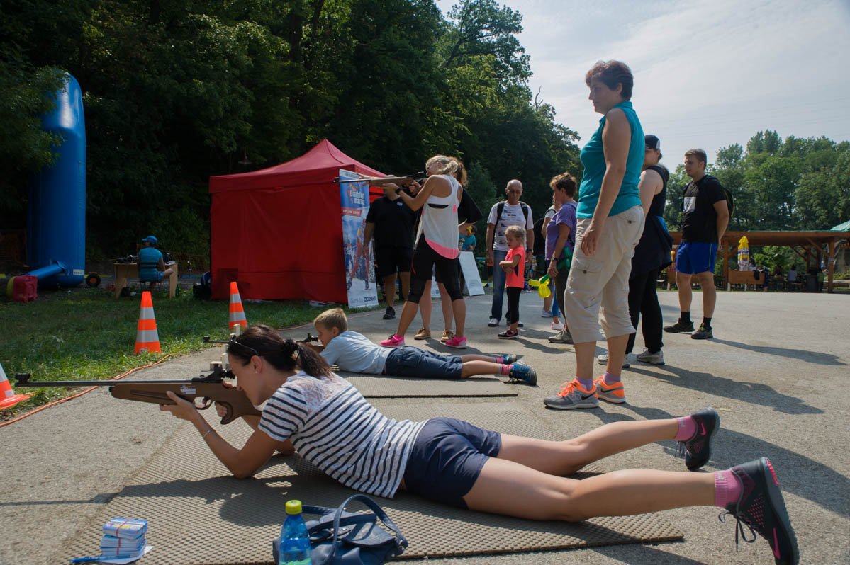 Biatlonová exhibícia na Železnej Studienke