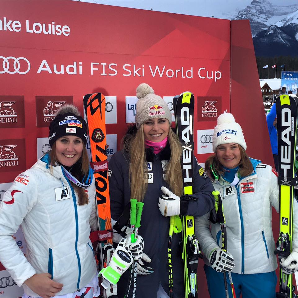 Prvý zjazd sezóny v Lake Louise pre rekordérku Vonnovú