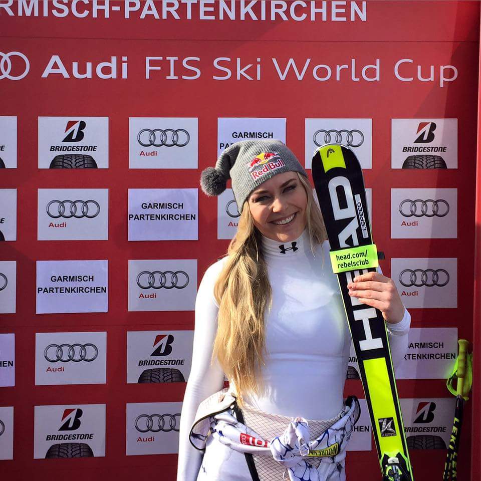 Lindsey Vonnová “roztrhala súperky v zuboch” v zjazde v Garmisch-Partenkirchene