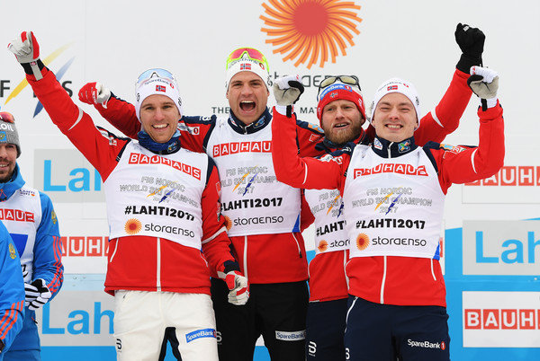 Nórsko vyhralo mužskú štafetu na 4×10 km na MS v Lahti