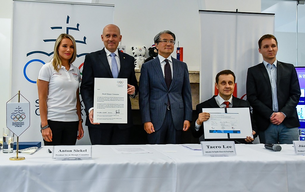 Slovensko podpísalo prihlášky na ZOH a ZPH v Pjongčangu 2018