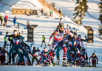 Marte Olsbu und Erlend Bjöntegaard siegen im Massenstart von Sjusjøen