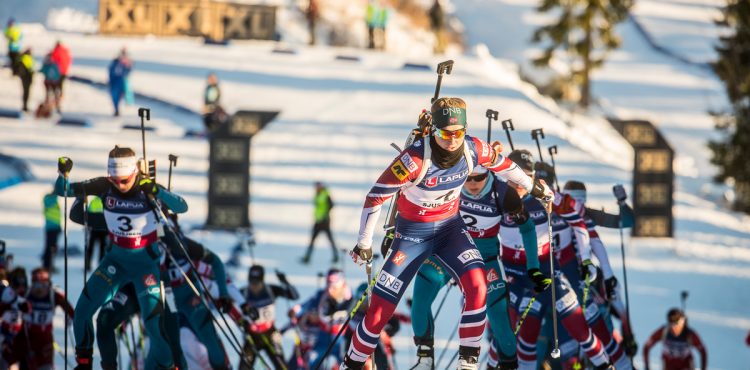 Marte Olsbu und Erlend Bjöntegaard siegen im Massenstart von Sjusjøen