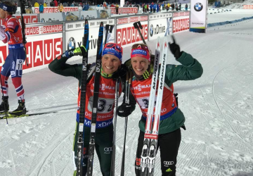 Österreich gewinnt, Deutschland auf Rang zwei im ersten Rennen