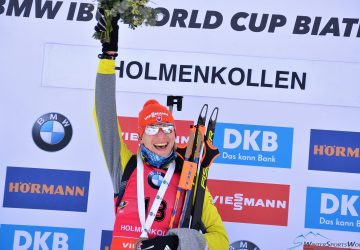 Anastasiya Kuzmina und Henrik L’Abee-Lund gewinnen Sprint am legendären Holmenkollen