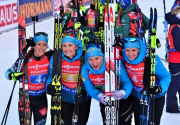 Frankreich siegt in der Staffel von Ruhpolding