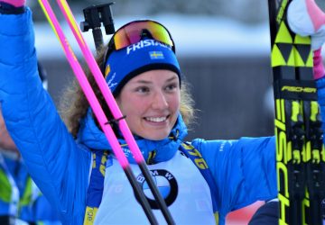 Hanna Öberg gewinnt Einzel Gold in ihrem Wohnzimmer