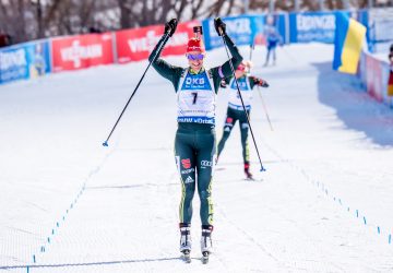 Denise Herrmann gewinnt Verfolgung vor Franziska Hildebrand