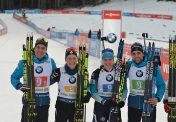 Frankreich gewinnt Single Mixed Staffel, Auch in der Mixed Staffel gewinnt Frankreich