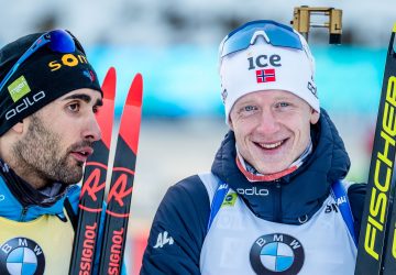 Johannes Thingnes Bø feiert Sieg nach Baby Pause