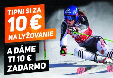 Stavte si na Vlhovú a získajte 10 eur zadarmo!