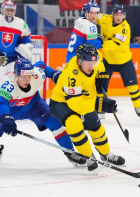 MS v ľadovom hokeji: Slovenská zostava podľahla Švédom v zápase o štvrťfinále
