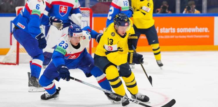 MS v ľadovom hokeji: Slovenská zostava podľahla Švédom v zápase o štvrťfinále